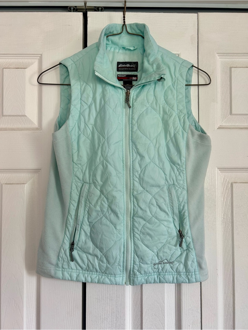 Eddie Bauer Primaloft Quilted Fleece Vest - Mint